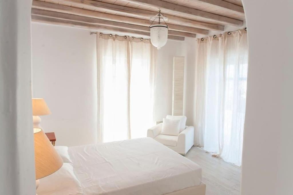 Dreamy Boho 5Bed Villa With Pool And Ocean View Mykonos Town Eksteriør billede