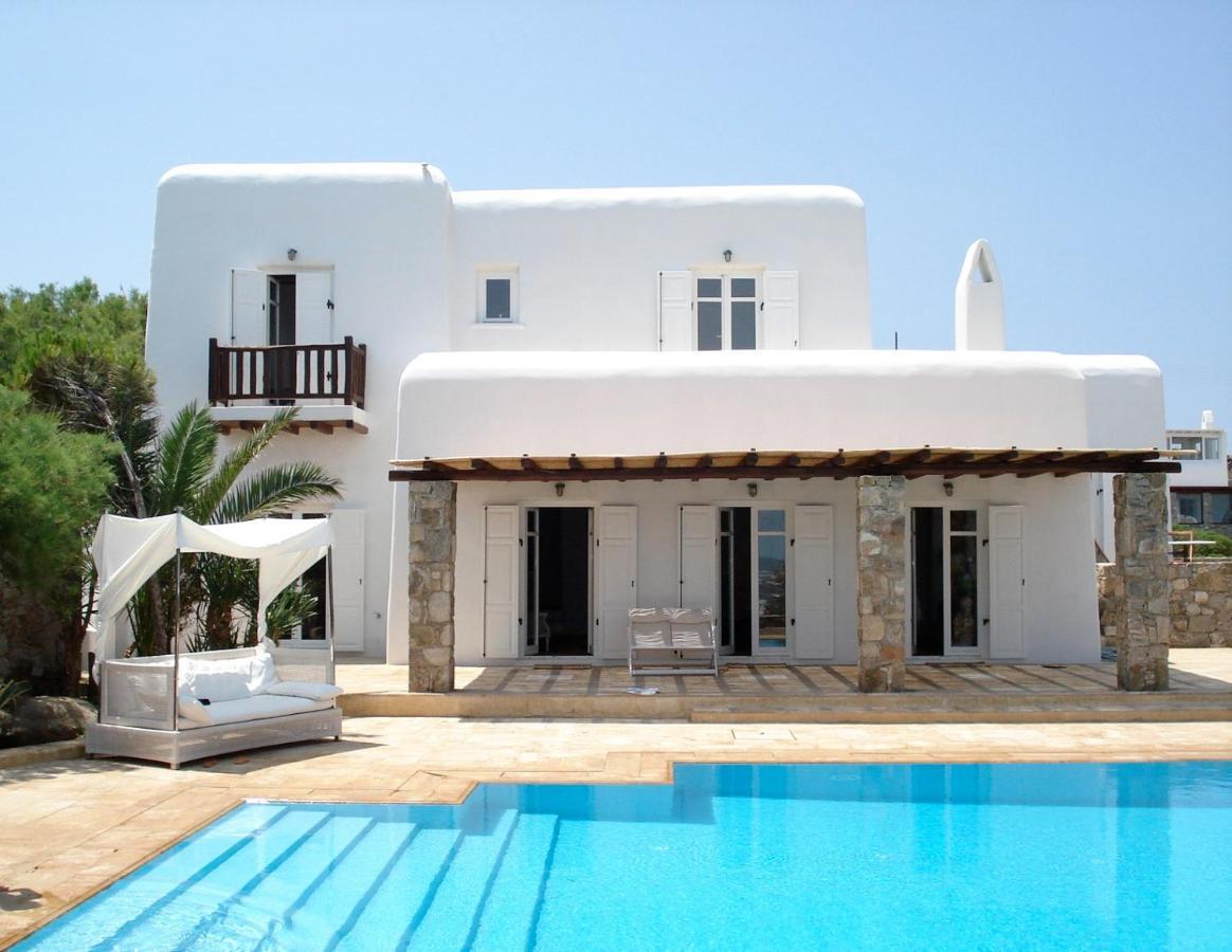 Dreamy Boho 5Bed Villa With Pool And Ocean View Mykonos Town Eksteriør billede