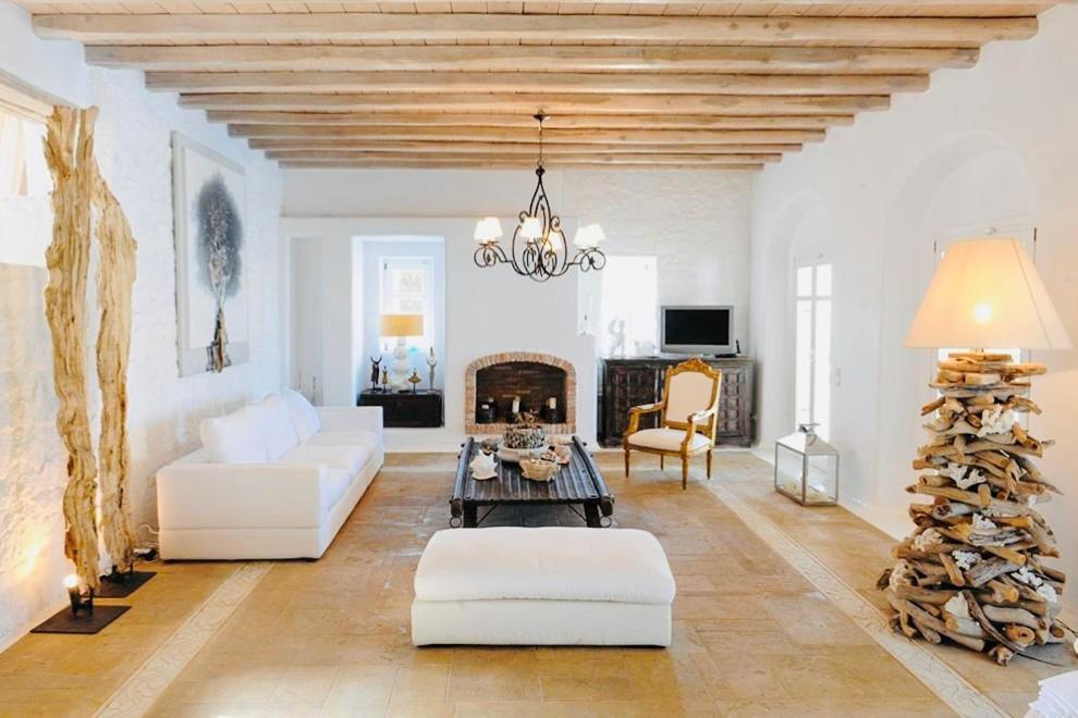 Dreamy Boho 5Bed Villa With Pool And Ocean View Mykonos Town Eksteriør billede
