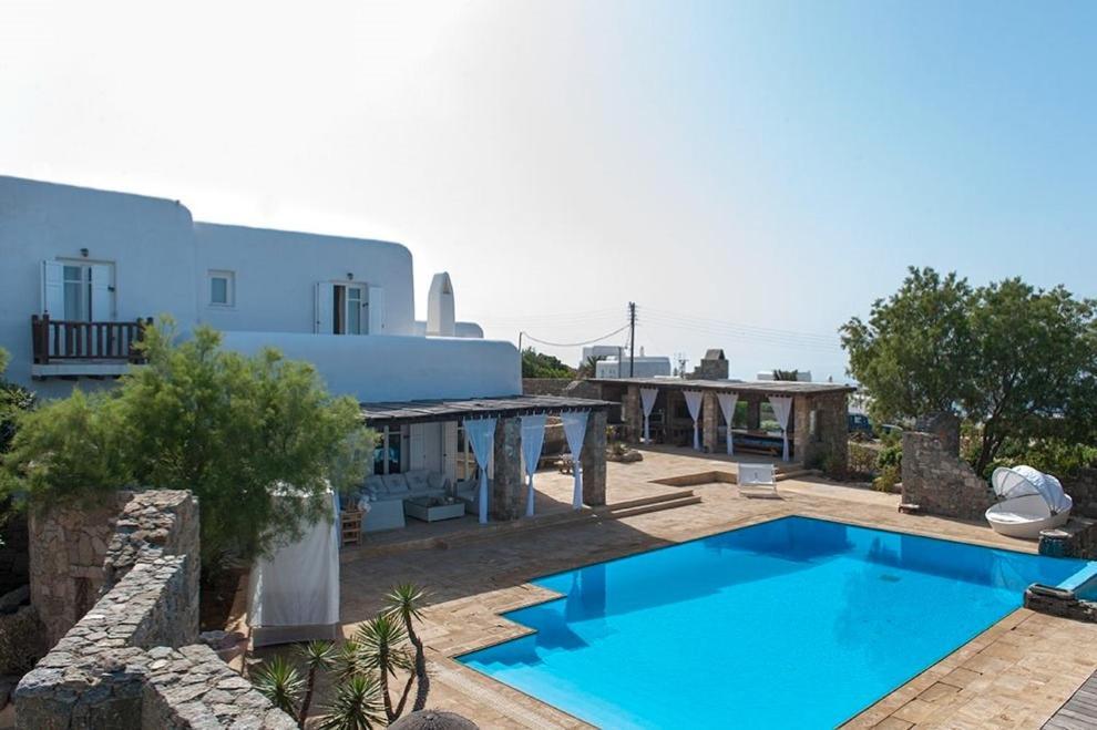 Dreamy Boho 5Bed Villa With Pool And Ocean View Mykonos Town Eksteriør billede