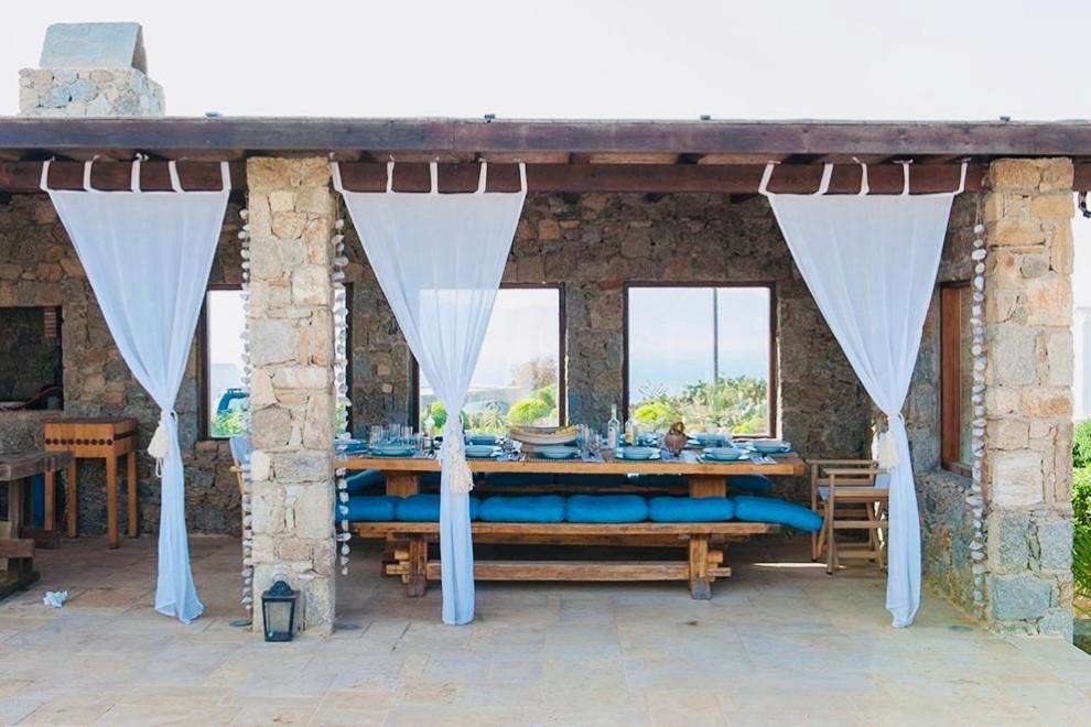 Dreamy Boho 5Bed Villa With Pool And Ocean View Mykonos Town Eksteriør billede