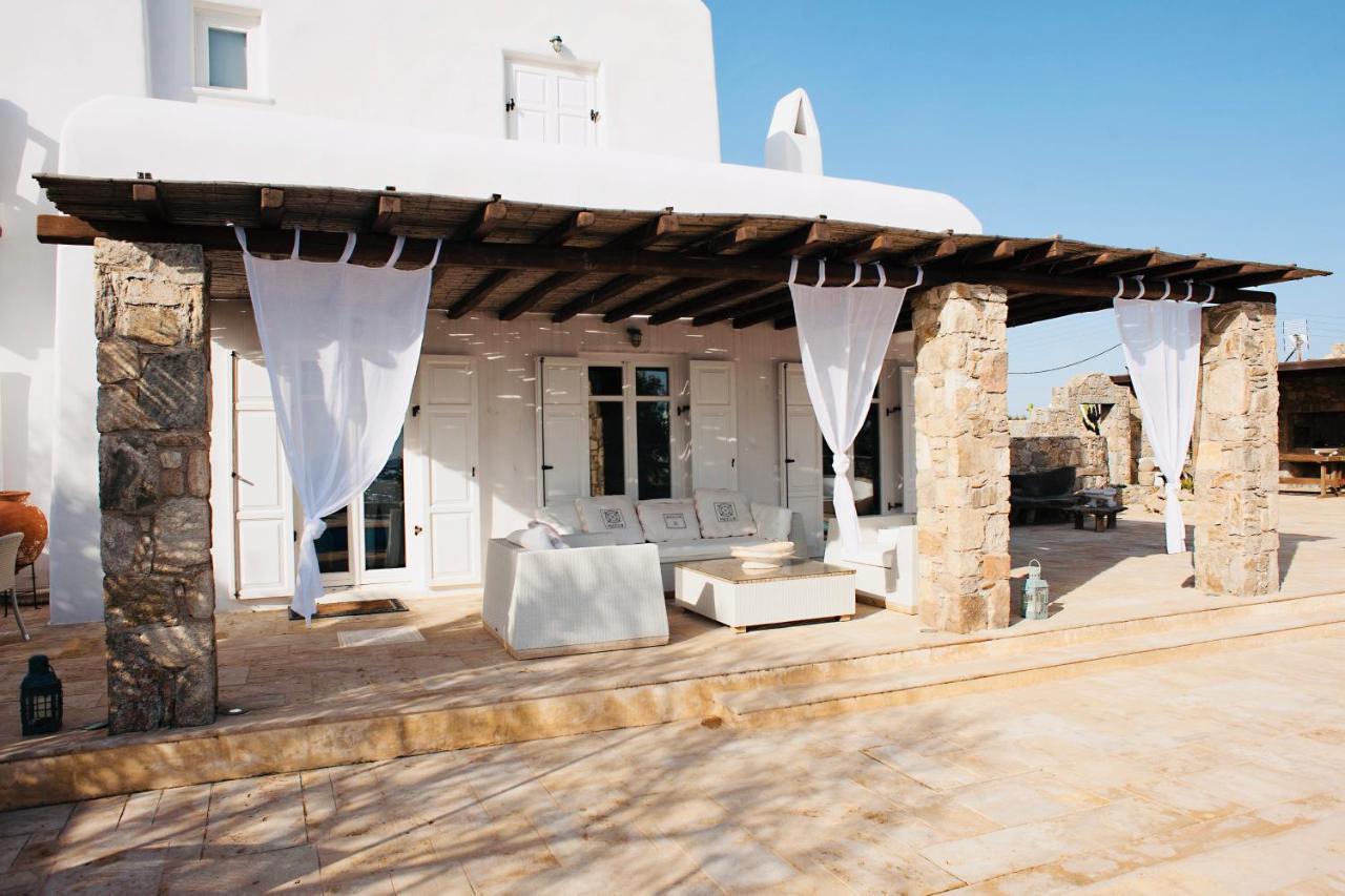 Dreamy Boho 5Bed Villa With Pool And Ocean View Mykonos Town Eksteriør billede
