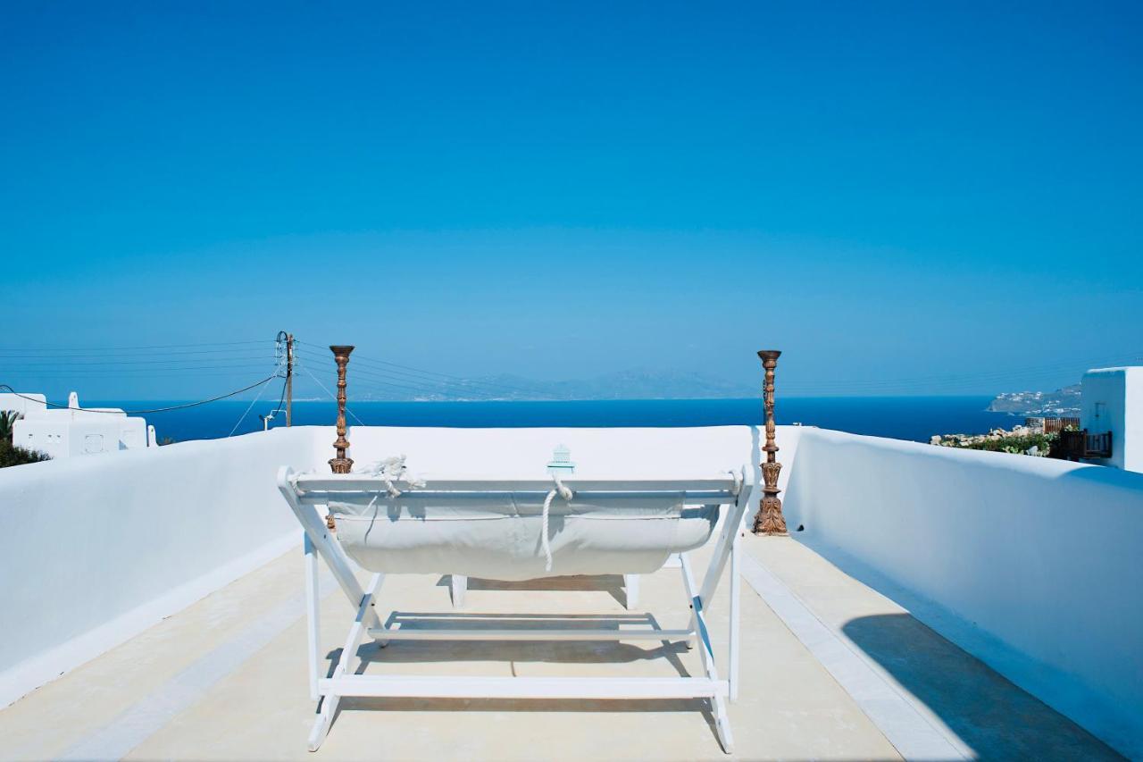 Dreamy Boho 5Bed Villa With Pool And Ocean View Mykonos Town Eksteriør billede