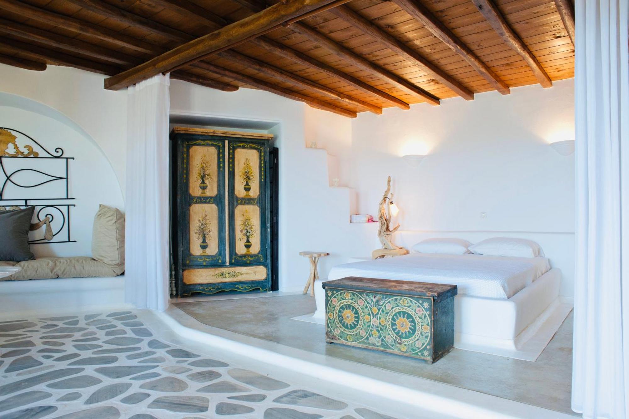Dreamy Boho 5Bed Villa With Pool And Ocean View Mykonos Town Eksteriør billede